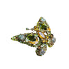 Outstanding Alice Caviness Rhinestone Curved Butterfly Brooch (A5744)