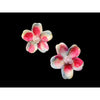 Vintage Japan Flower Clip Earrings (A4087)