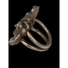 Stunning Sterling Silver Art Nouveau Lady Ring Sz 6- 6.25 (A5723)