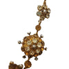 Vintage Spectacular Domed Dimensional Cosmic Blingy Necklace (A3702)