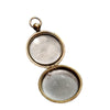 Antique Gold Filled Etched Locket (A4822)