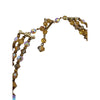 Amazing 2 Tone Champagne AB and Bronze Triple Strand Crystal Necklace (A4584)