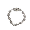 Antique Marked Sterling Camphor Glass Edwardian Bracelet (A3784)