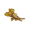 Vintage Signed Trifari Alfred Philippe Rhinestone Flower Brooch Pat 162,077 1950