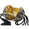 Rare Collector Judith Leiber Zebra Crystal Sphere Minaudiere (A1477)