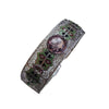 Vintage Exceptional Deco/Edwardian Filigree Enamel Glass Bangle Bracelet (A3844)