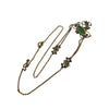 Antique Chrysoprase and Brass Lavalier Necklace (A5688)