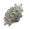 Vintage Stunning Hand Wired Crystal Brooch Unsigned 6/97