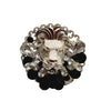 Vintage 80s Lion Embellished Clip Earrings (A572)