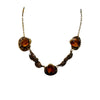 Vintage Art Deco Faceted Glass Necklace (A3940)