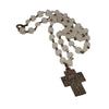 Vintage Glass Cross Necklace (A3606)