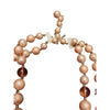 Vintage Glass & Faux Pearl Necklace Signed Japan (A3935)