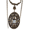 Vintage Art Nouveau Style Pendant Necklace (A3359)