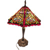 Slag Glass And Metal Decorative Lamp