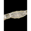 Stunning Art Deco Sterling Filigree and Glass Bracelet (A5703)