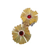 Antique Celluloid & Glass Flower Buckle (A1956)