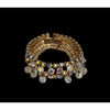 Vintage Rhinestone Chacha Unsigned Bracelet (A4508)