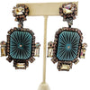 Stunning Moans Couture Glass and Rhinestone Earrings (A4564)