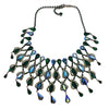 Spectacular Unsigned Possibly Weiss Massive Rhinestone Halo Bib Necklace (A3628)