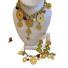 Vintage 80s Matte Gold Coin Parure (A1995)