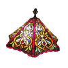 Slag Glass And Metal Decorative Lamp