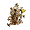 Vintage Huge Animal Rhinestone Charm *as Is * (A5193)