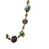 Antique Czech Highly Faceted Crystal & Glass Flower Necklace (A3947)