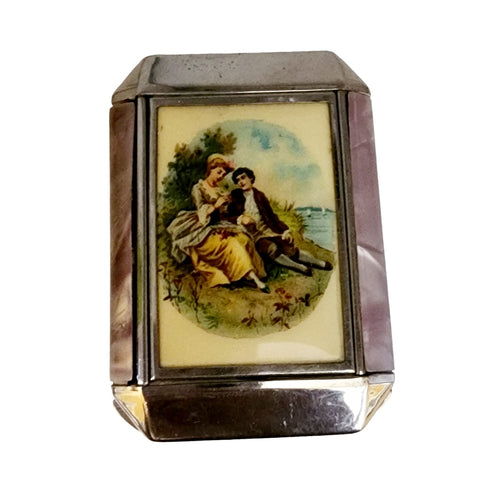 Vintage Washington Monument Compact With Powder (A5339)