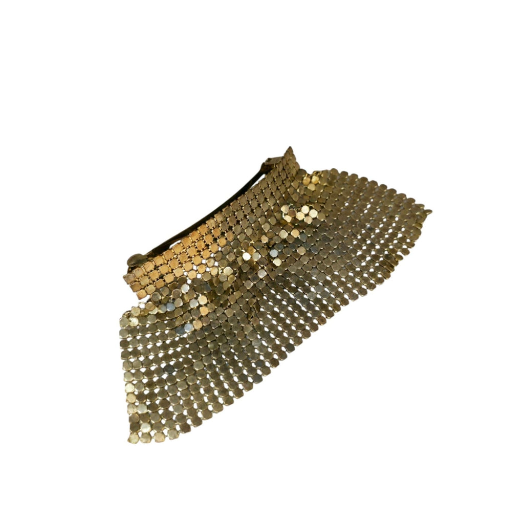 Vintage Gold Mesh Barrette (A7865)