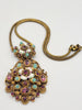 Vintage Austro Hungarian Enamel Pendant Necklace