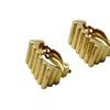 Vintage Donald Stannard Ridged 60s Earrings (A1371)