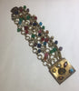 Vintage Czech beaded gold jeweled clasp Bracelet - Sugar NY