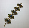 Vintage glass rhinestone flower bracelet - Sugar NY