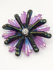 Vintage Large Lucite Flower Brooch Pin