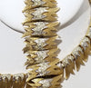 Vintage Francois rhinestone gold necklace & bracelet Set - Sugar NY