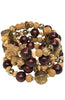 Wooden beaded wrap bracelet - Sugar NY